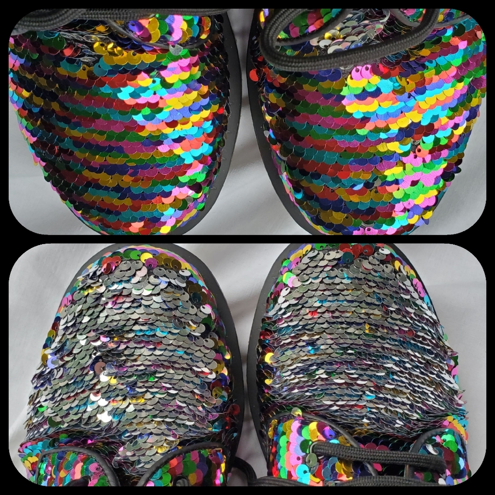 ποΈ Dr Martens 1461 Rainbow Sequins Oxford shoes 7 - Picture 6 of 16